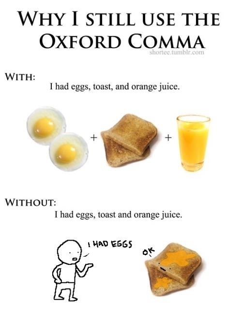 Punctuatively Speaking On Using the Oxford Comma