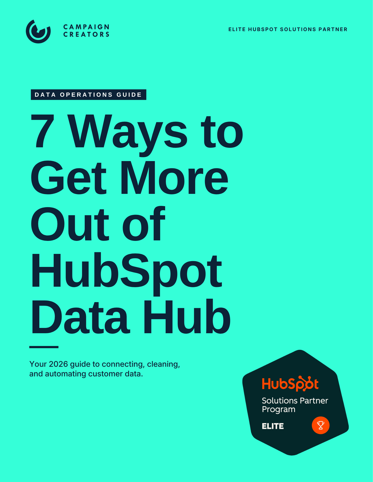7 Ways to Get More Out of HubSpot Data Hub Guide