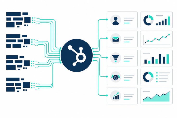 Campaign Creators System Illustration with Turquoise Data Pipelines