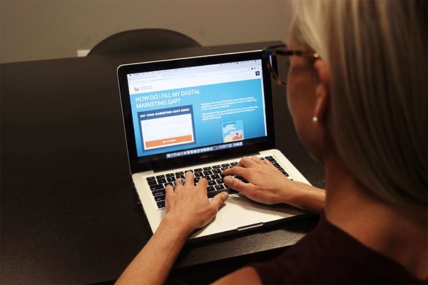 Landing page form