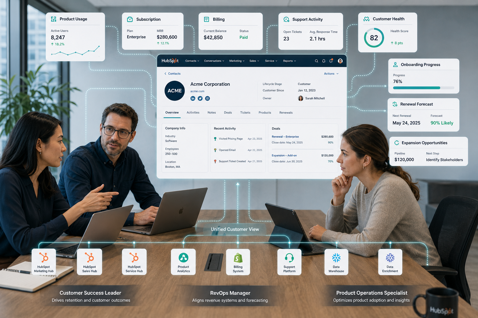 HubSpot for Software_Product Usage & Customer Data Visibility