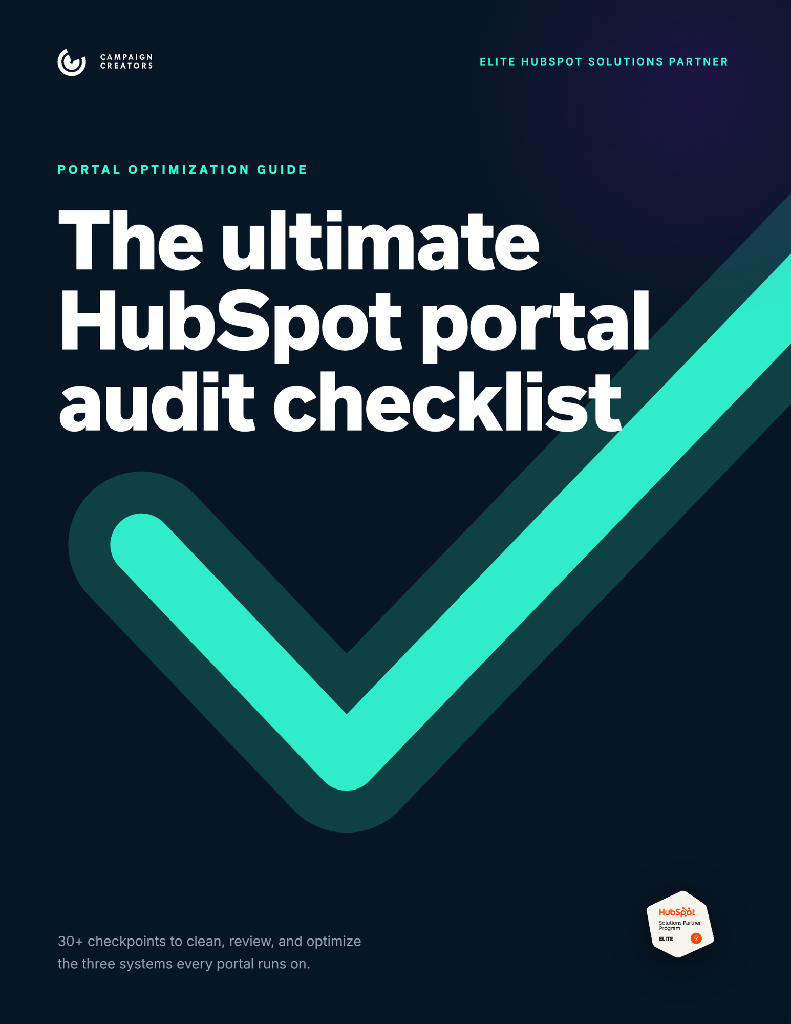 HubSpot Portal Audit Checklist PDF Exports