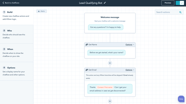 Hubspot Chatflow