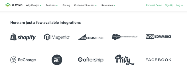 Klaviyo Integrations