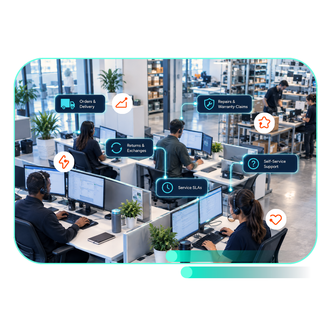 Modern Customer Operations Center Consumer Products Retail