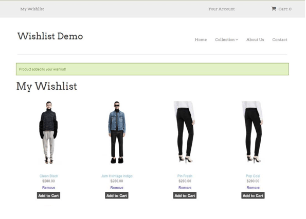 Wishlist-demo