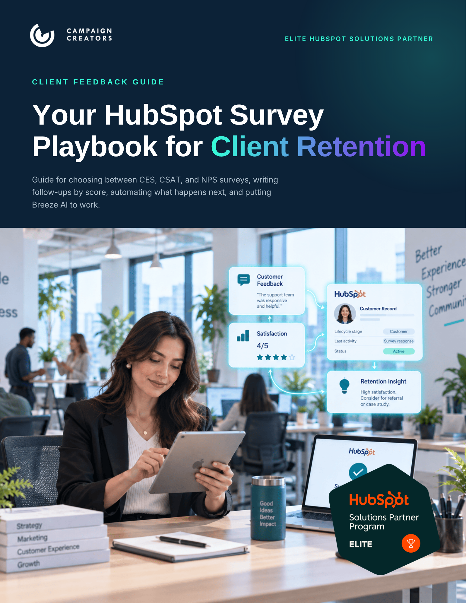 Your HubSpot Survey Playbook for Client Retention — Guide