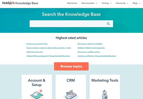 HubSpot Knowledge Base