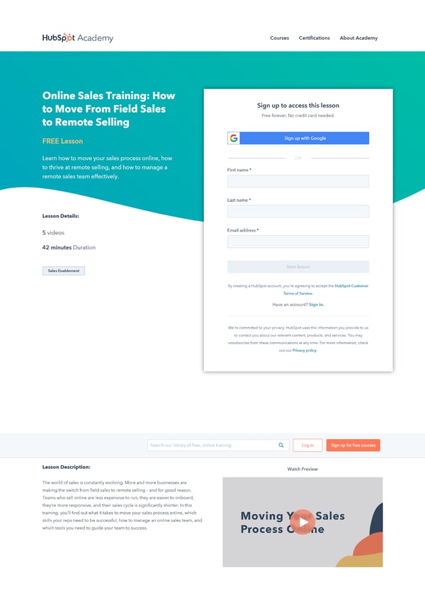 hubspot-landing-page-example