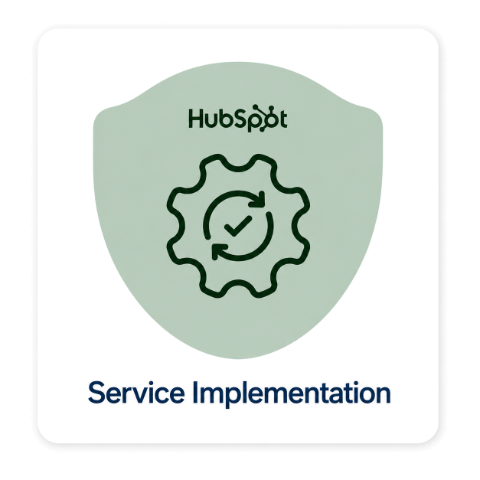 HubSpot accreditation badge: Service Implementation