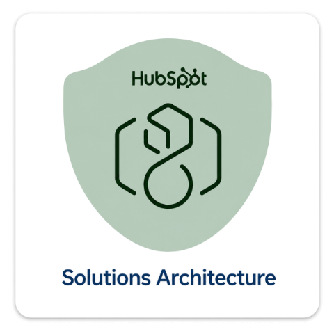 HubSpot accreditation badge: Solutions Architecture
