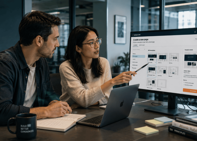 Team collaborating in office