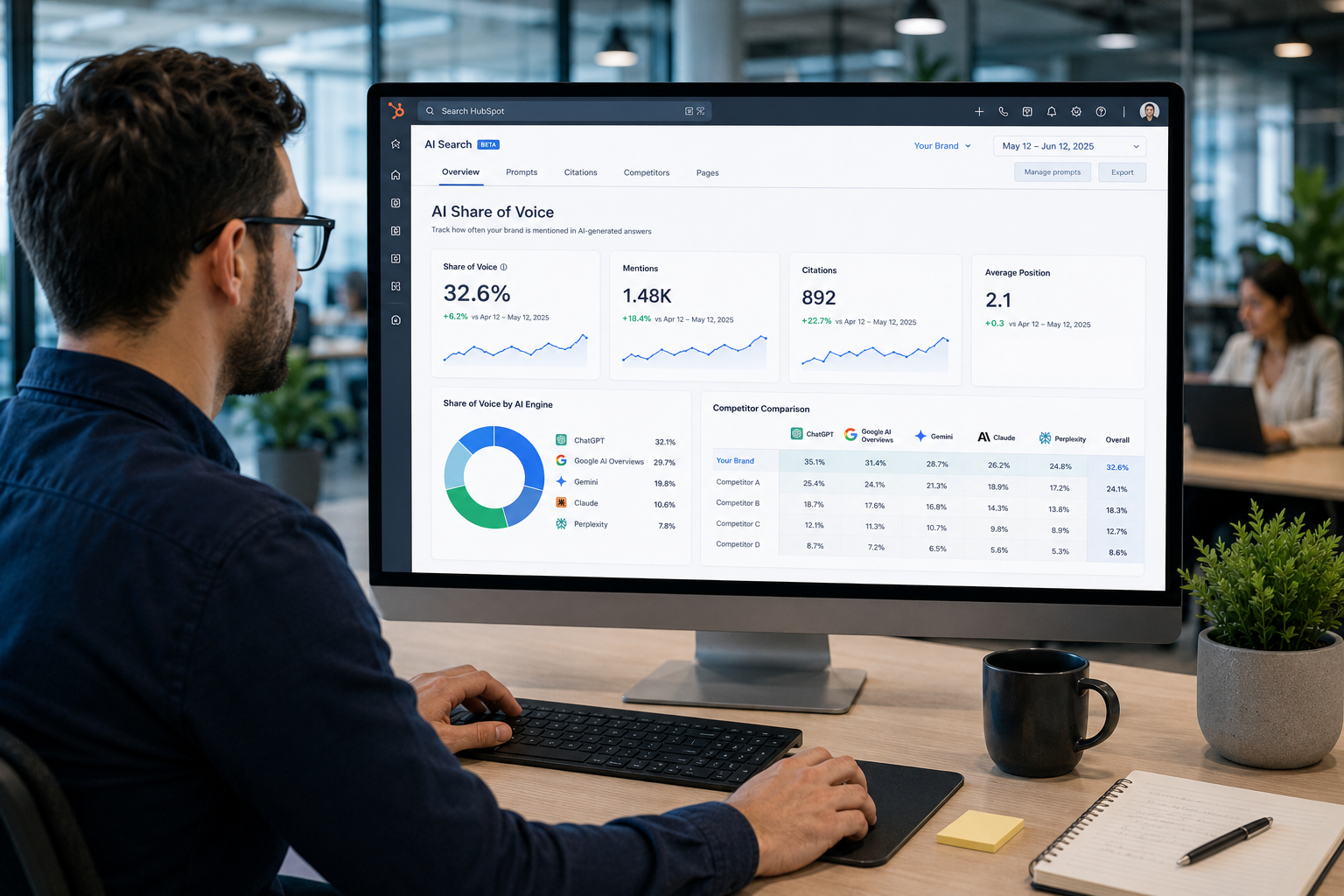 digital-marketer-researching-ai-search-visibility-share-of-voice