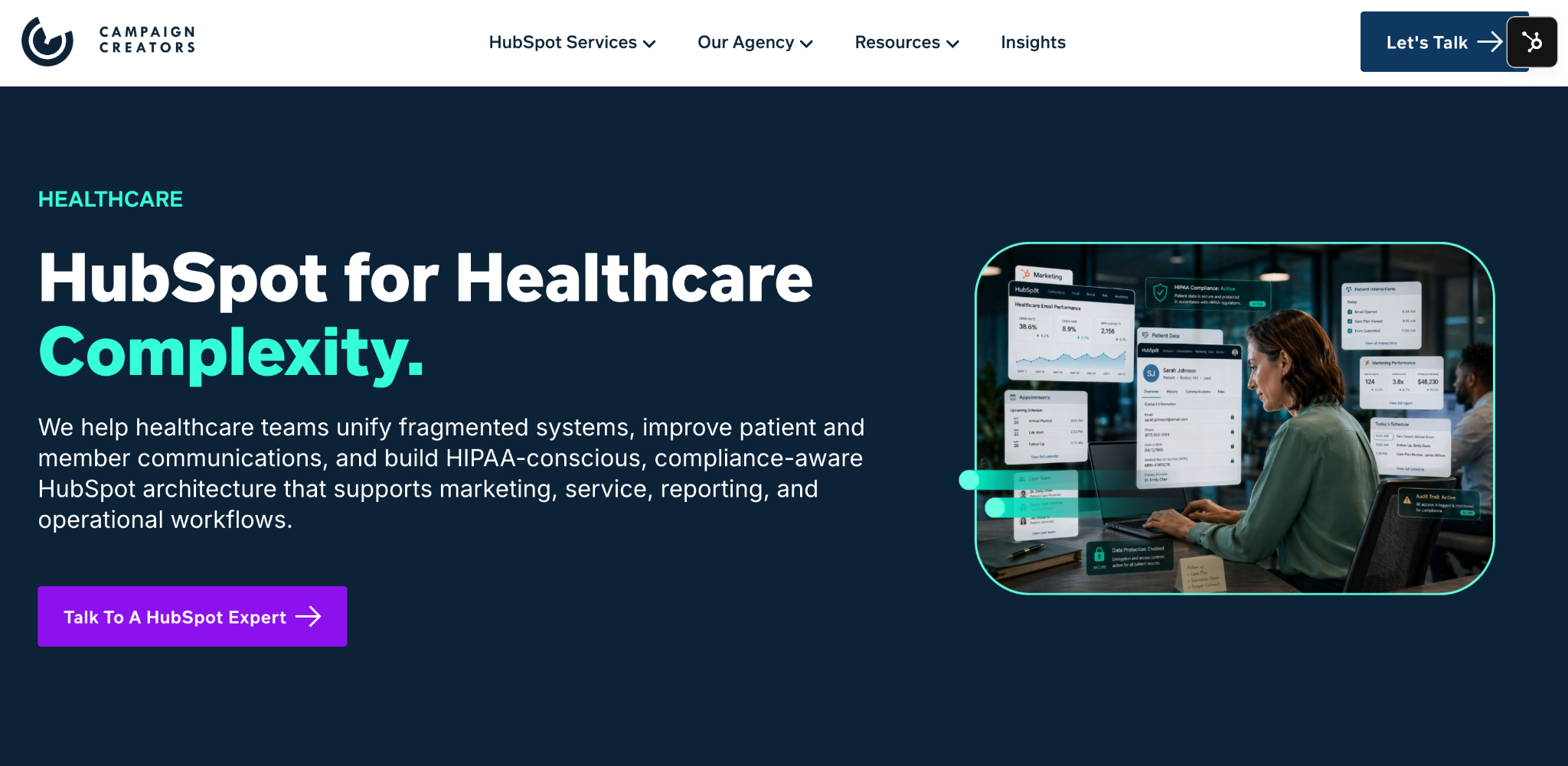 campaign-creators-hubspot-health-care-industry-accredited