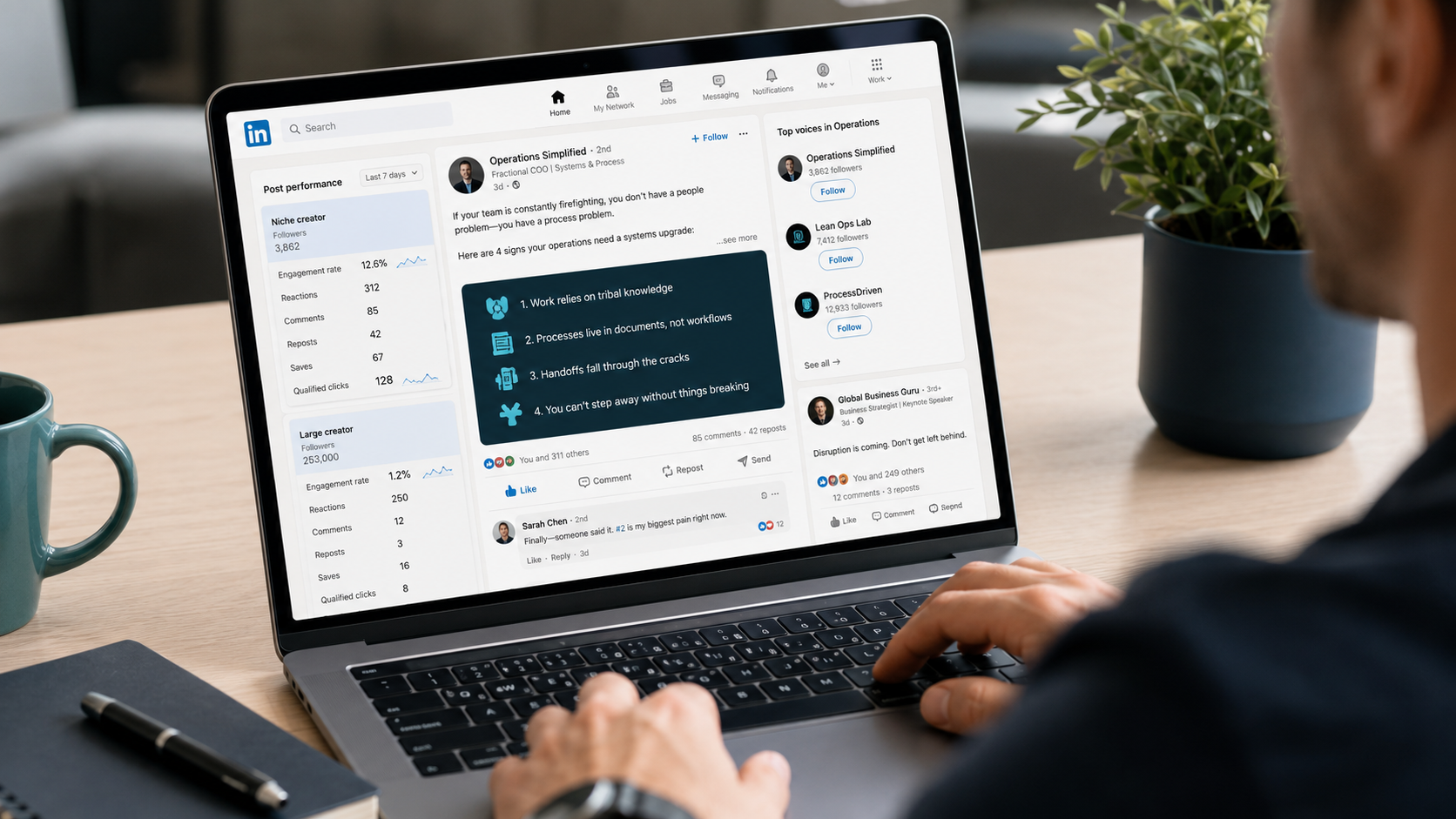 linkedin-engagement-niche-vs-large-creators