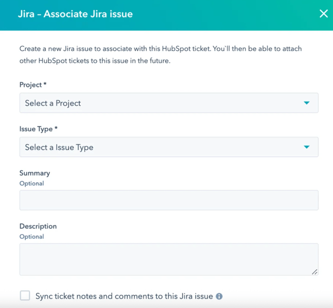 jira-associate-hubspot-ticket