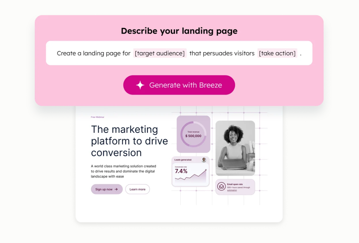 hubspot-landing-page-builder-with-breeze-ai