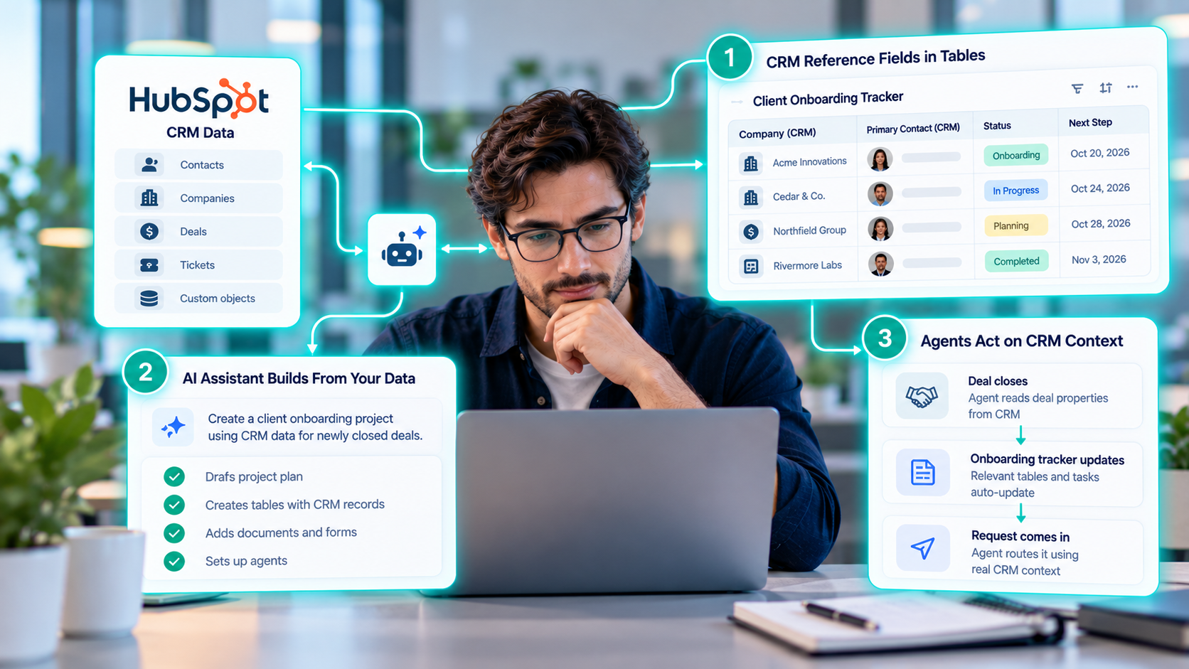 professional-marketer-reviewing-hubspot-work-data-and-workflows
