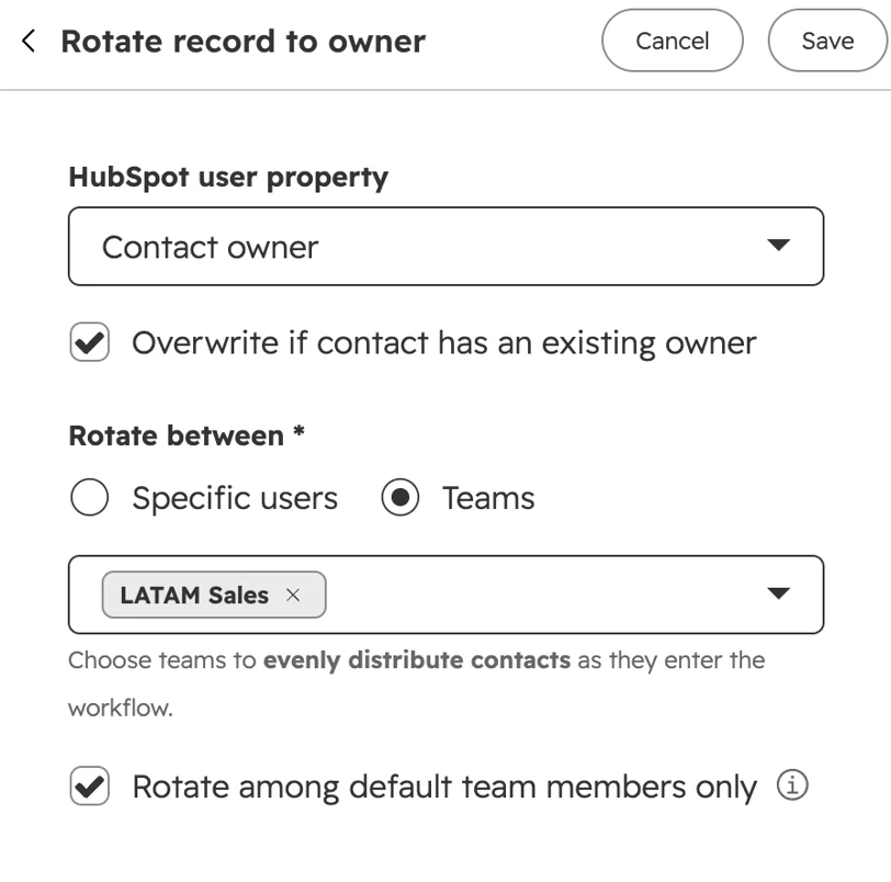 hubspot-rotate-record-to-owner-automation-workflows