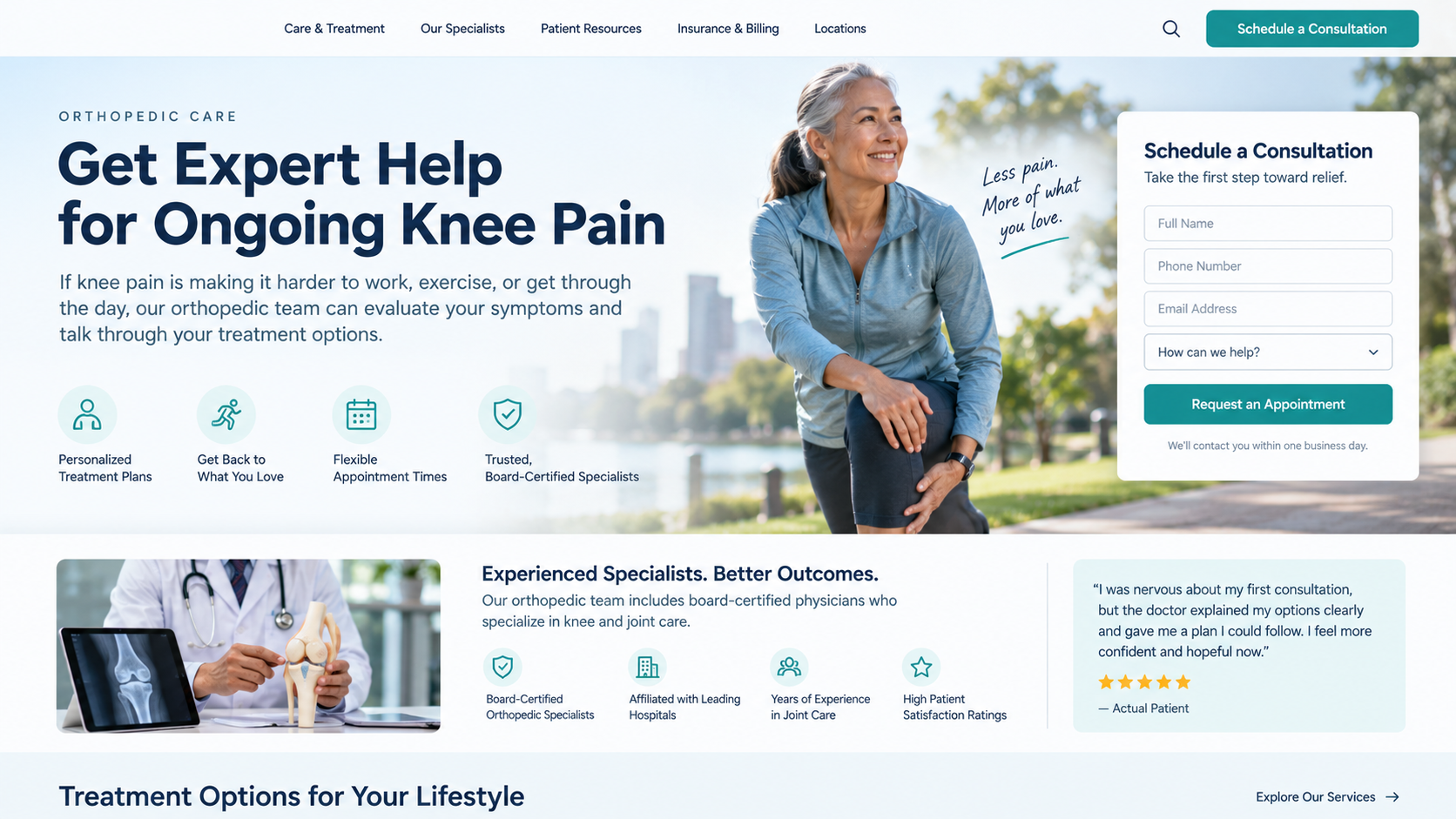 example-healthcare-landing-page
