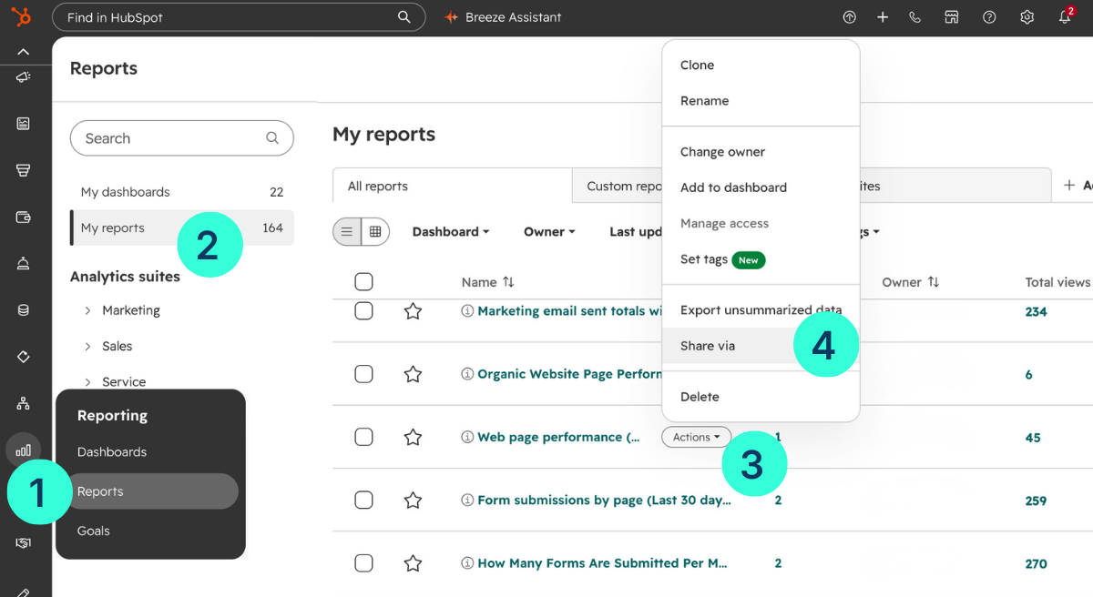 schedule-recurring-reports-hubspot