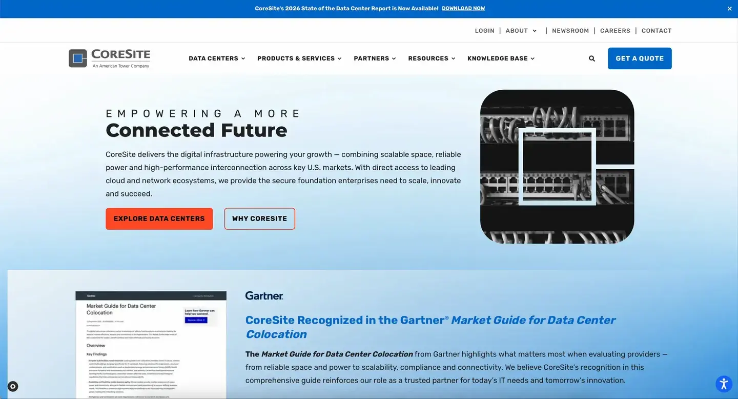 CoreSite Homepage Hero