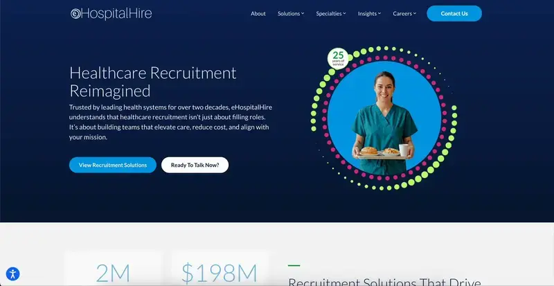eHospital Hire Website Hero