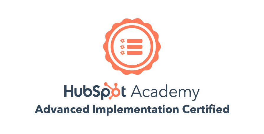HubSpot Academy Advanced Implementation Certified badge