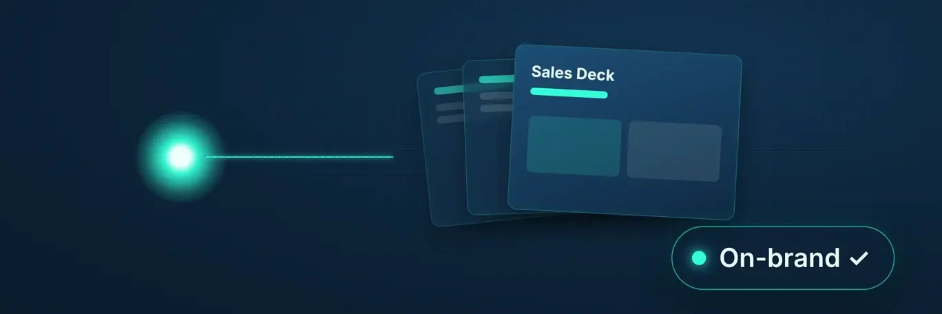 Content agent producing on-brand sales decks