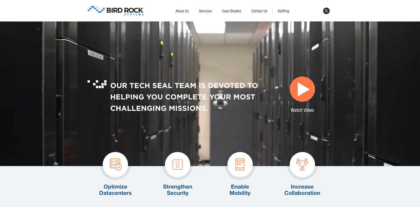 Bird Rock Systems Website After