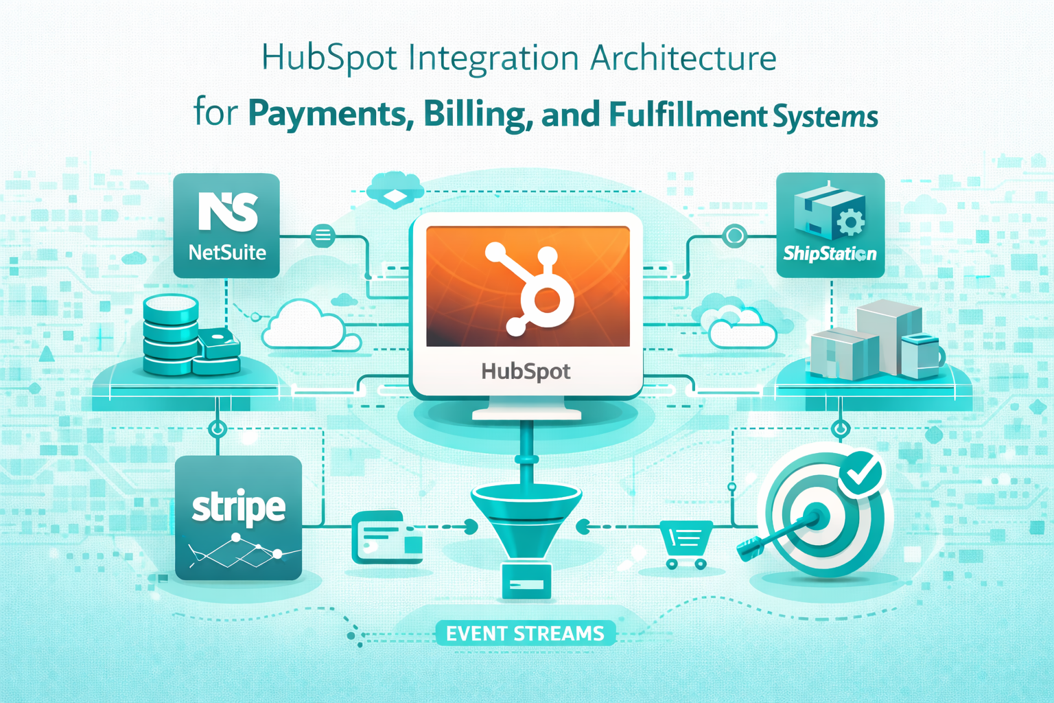 HubSpot Integration Architecture for Payments, Billing, and Fulfillment Systems