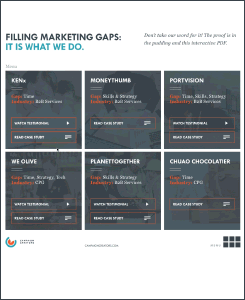Filling Marketing Gaps: It's What We Do