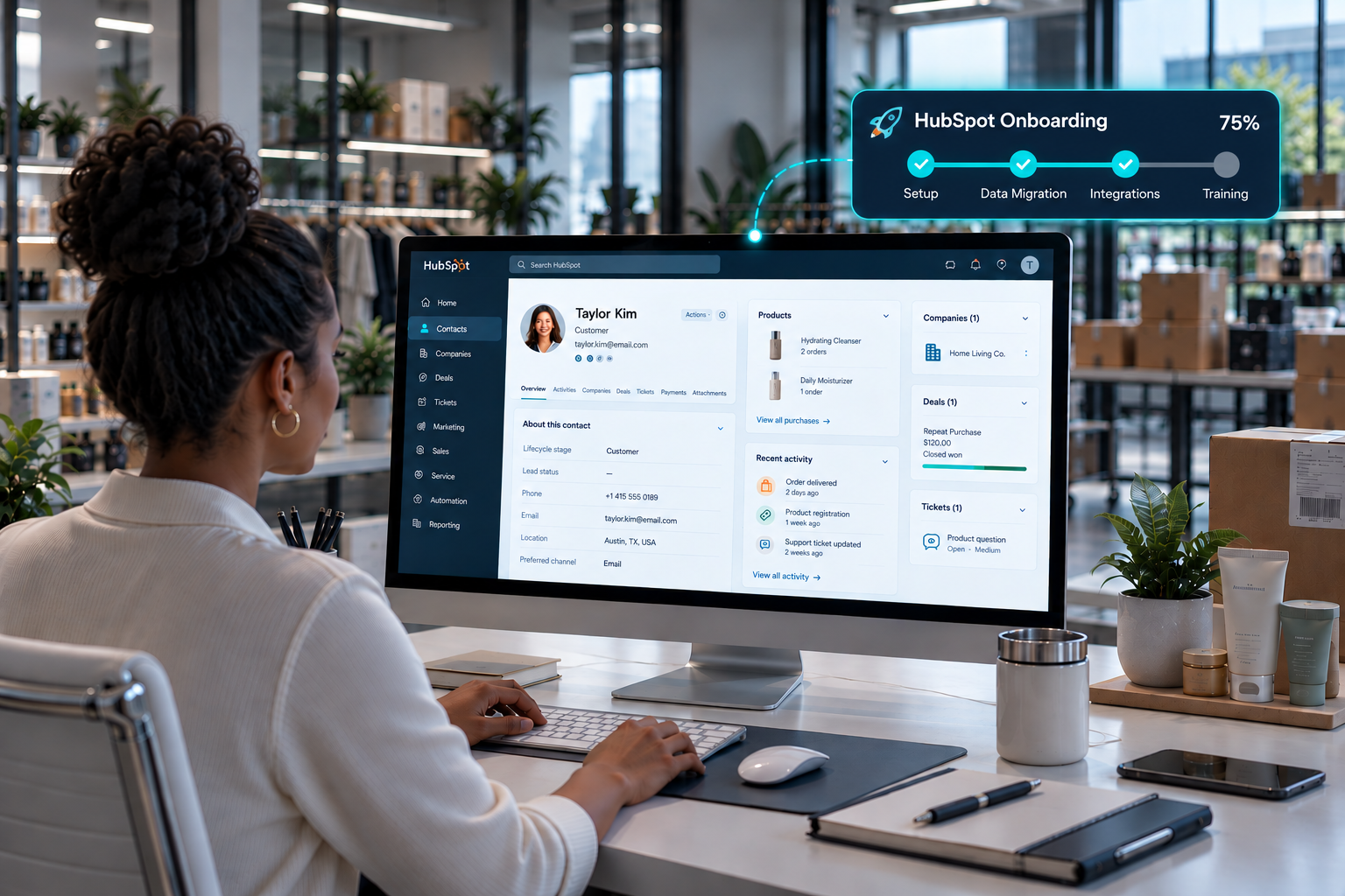 HubSpot Workspace Onboarding Dashboard