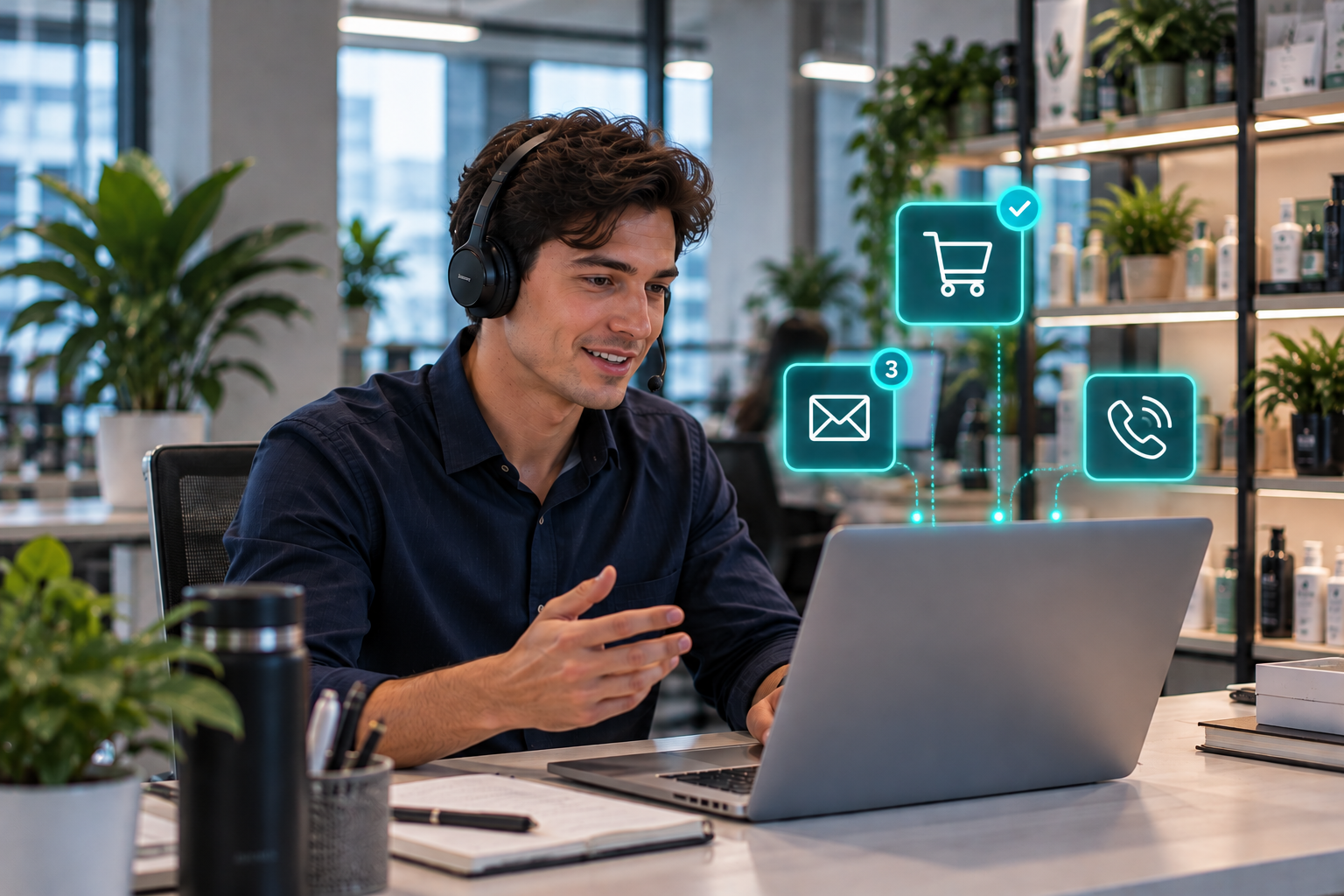 Modern Customer Support Workspace