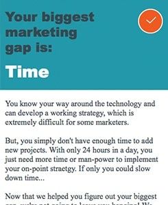 Find Your Biggest Marketing Gap